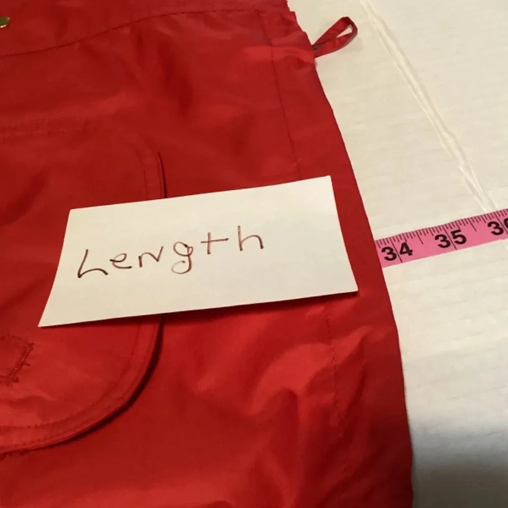 Centigrade outerwear SZ L red windbreaker hooded classic lightweight #509 - Picture 9 of 9